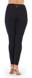 Black-High Waist-Pocket Compression Full Length Leggings-back image
