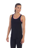 Womens Black Get Shredded Top - front image