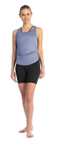 Chambray-Get Shredded Laser Cut Tank-front image