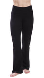 Women's High Waist-Bootcut-Workout Yoga Pants in black