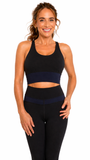 American Fitness Couture Women's Multi Strap Bra Cup Sports Bra