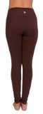 Back-image-chocolate-brown-ankle-length-leggings-with-pockets-American-Fitness-Couture