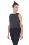 American Fitness Couture Women's Bamboo Side Tie Tank