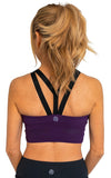 American Fitness Couture Women's Medium Support Strappy Back Sports Bra