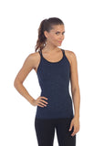 Women's-Lattice-Back-Built-in-Bra-Workout-Top-heather-navy-front-image